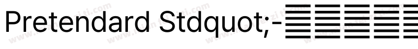 Pretendard Stdquot;字体转换
